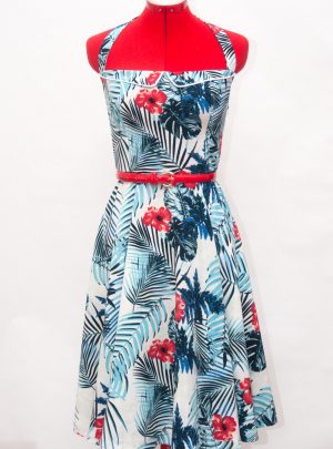 Vestido hawaiano años 50