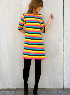 Vestido rayas colores Topolino