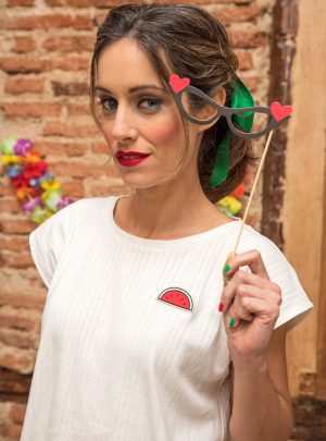 Camiseta algodón calado Cocktail