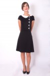 vestido negro manga corta little black dress