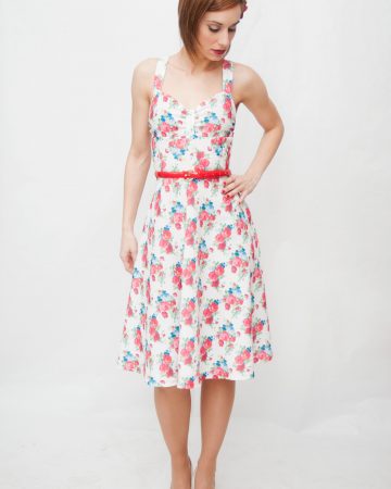 Vestido retro pin up flores Hermosa-Beach-2