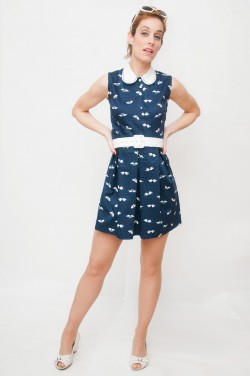 Vestido-azul marino estampado verano Surfing-Safari-3