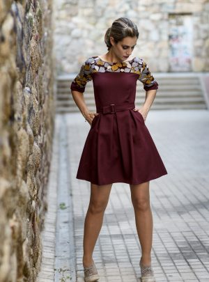 Vestido burdeos Baby Love