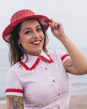 Camisa rayas rojas Petalos - Dresses2Kill SS18