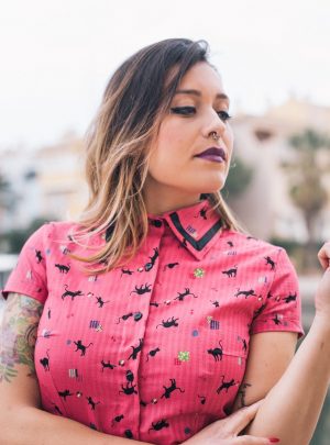 Camisa gatos Black Cat Dresses2Kill