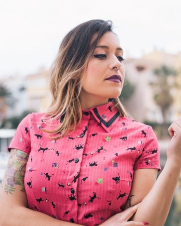 Camisa gatos Black Cat Dresses2Kill