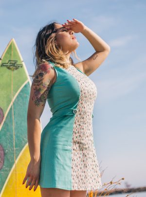 Vestido retro corto Sand Beach