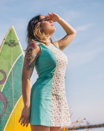 Vestido retro corto Sand Beach