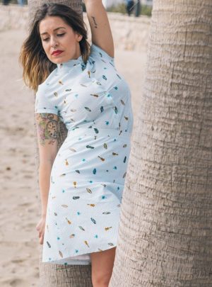 Camisa y falda estampado playero Surf Waves - Dresses2Kill SS18